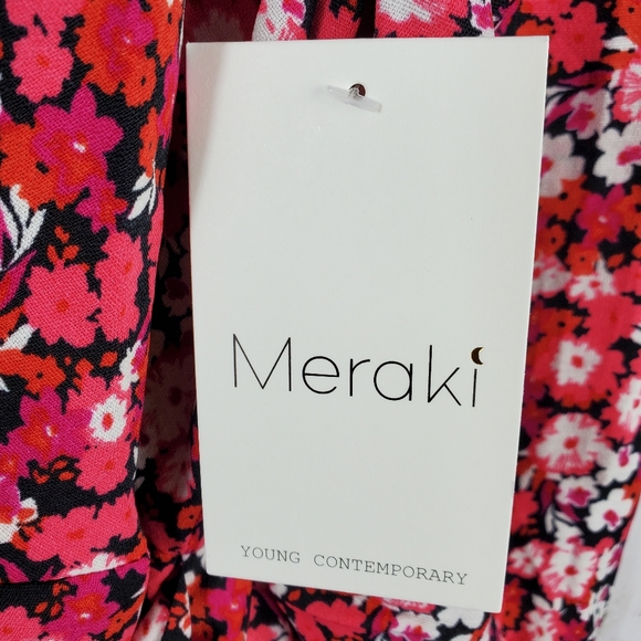 Meraki Women's Floral Blouse Size Medium - Picture 3 of 7